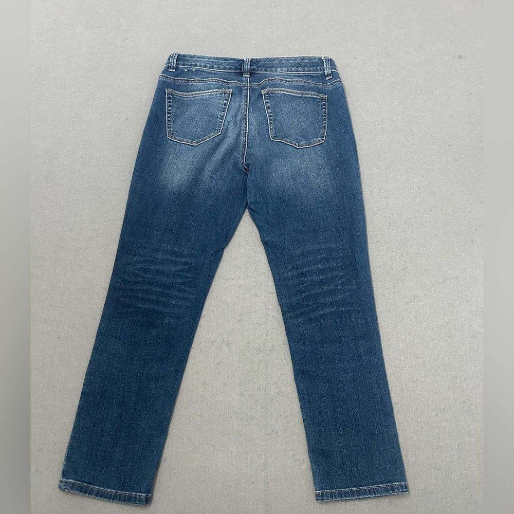 Women’s White House Black Market Straight Leg Jeans Size 4 Stretch Denim - Picture 2 of 6